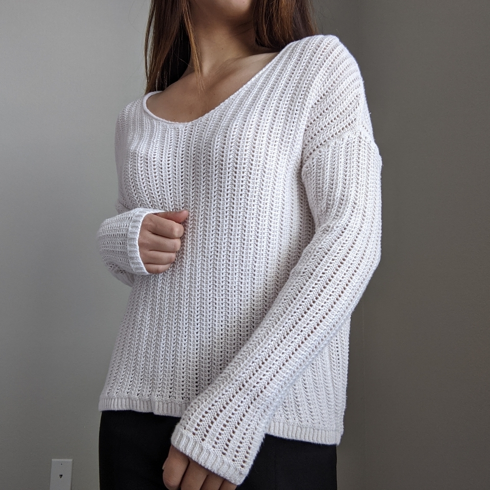 Old Navy Drop-shoulder White Sweater